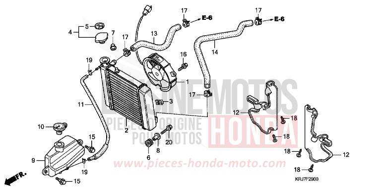 RADIATEUR von S-wing ABS QUASAR SILVER METALLIC (NHA48) von 2011